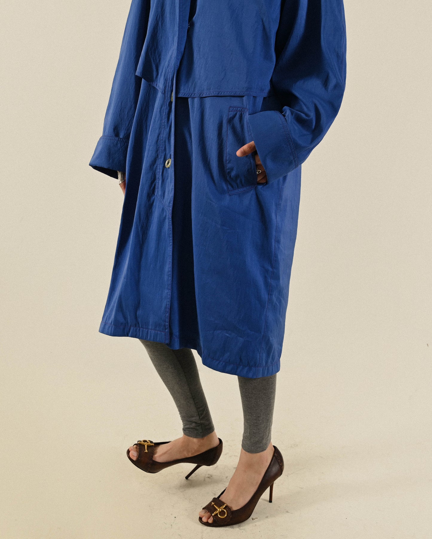 美國製鮮明色彩機能古著風衣