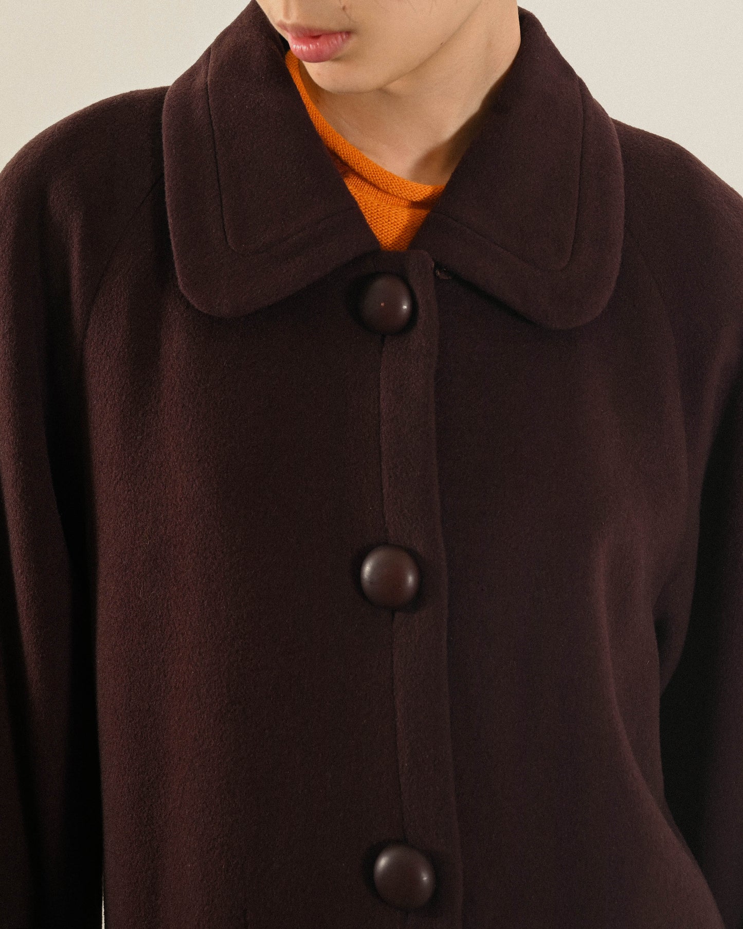 日本製100%喀什米爾羊毛古著大衣