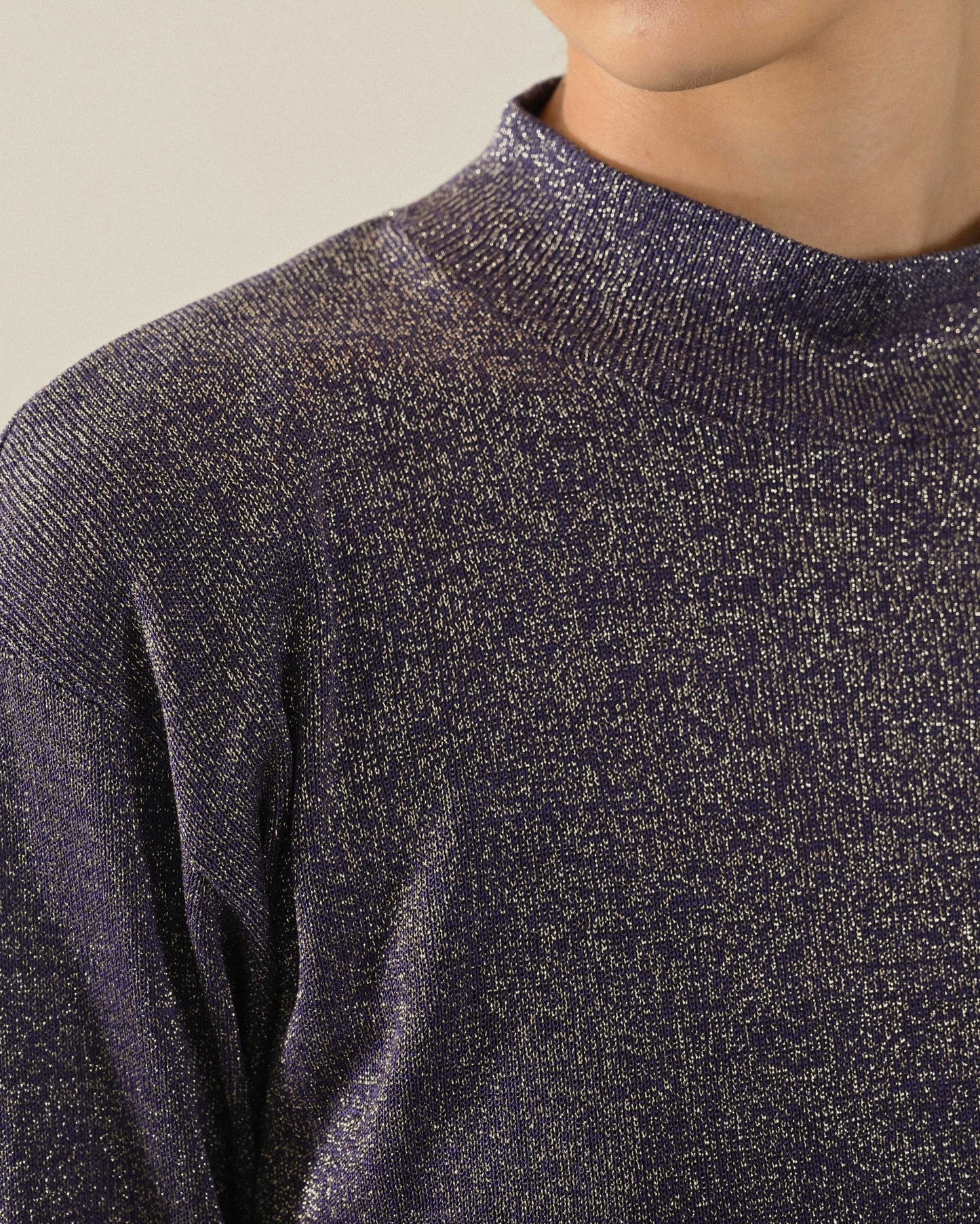 金屬光澤金蔥古著上衣