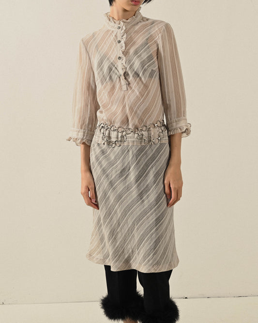 金屬圈環串接腰鍊