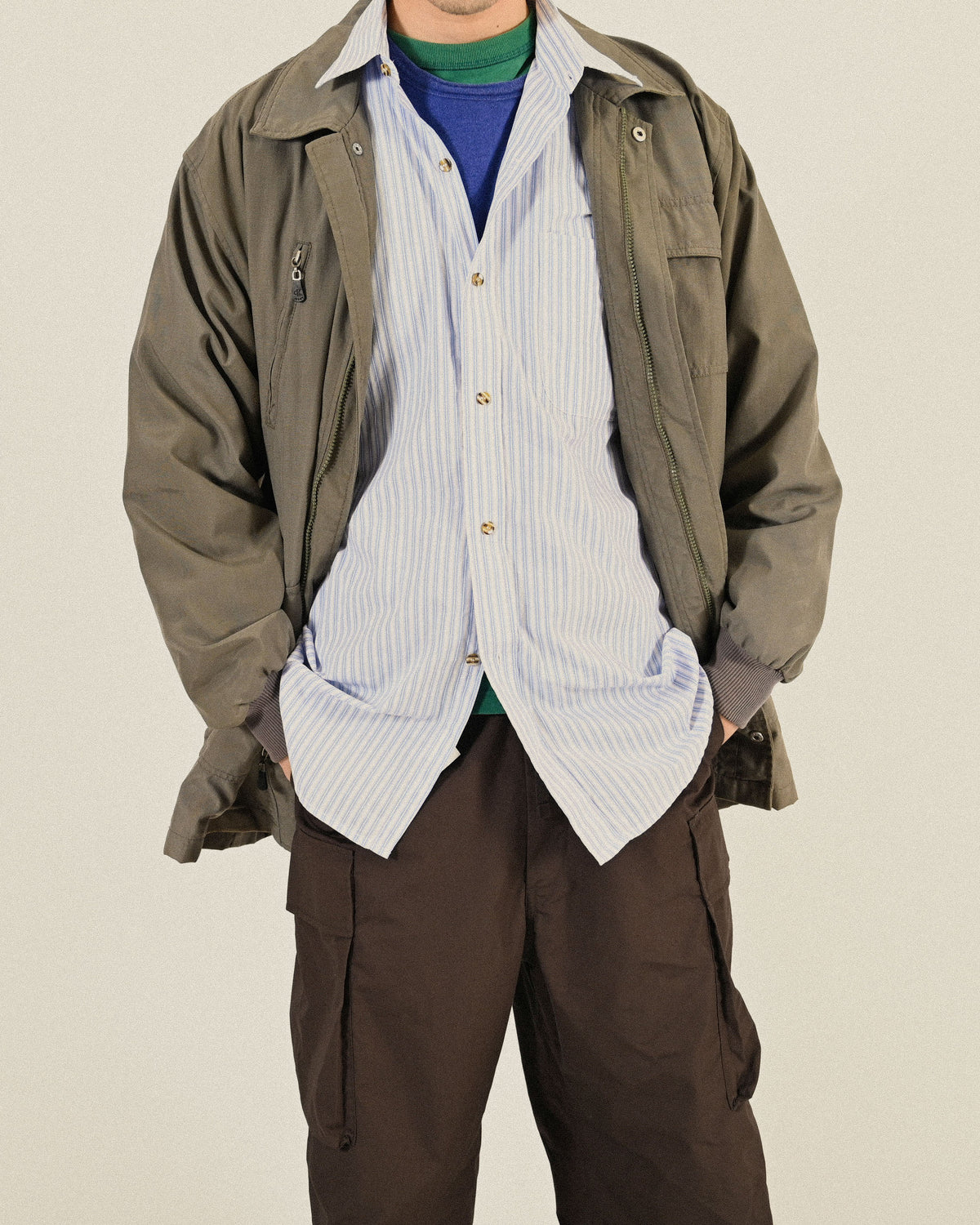 Calvin Klein Jeans古著風衣外套