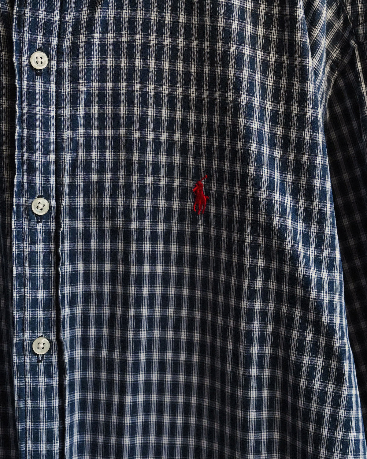 Ralph Lauren經典輪廓格紋古著襯衫