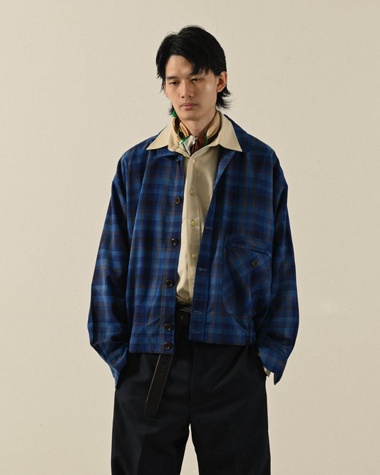 法蘭絨格紋古著夾克外套