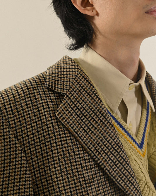 千鳥花呢獵裝古著西裝外套