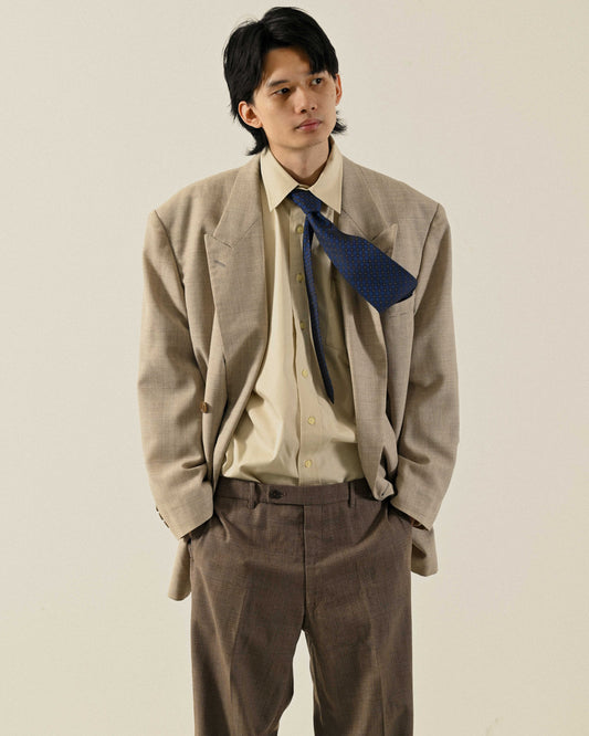 刺繡綴飾緹花古著領帶