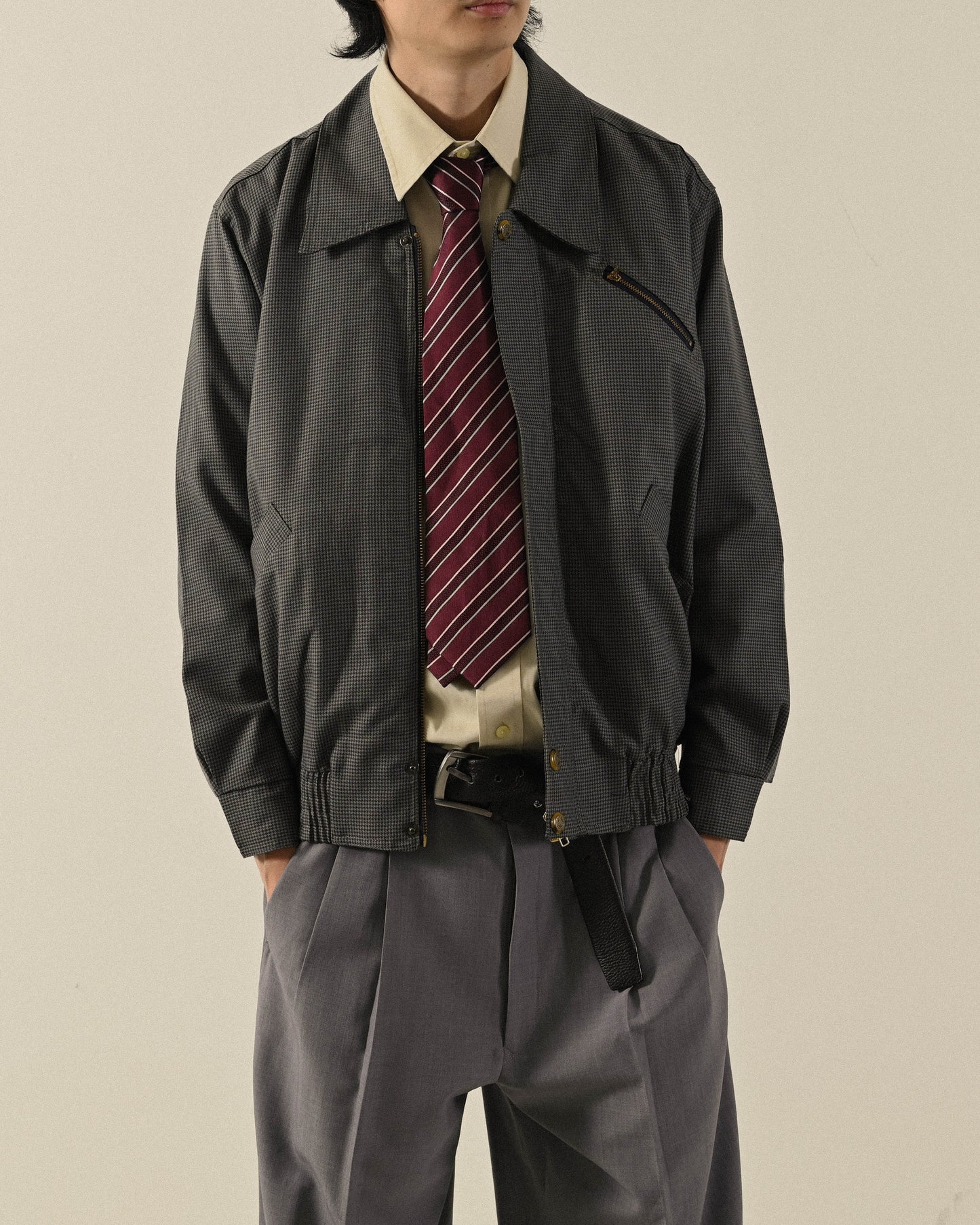 薄毛緹花布勞森古著外套