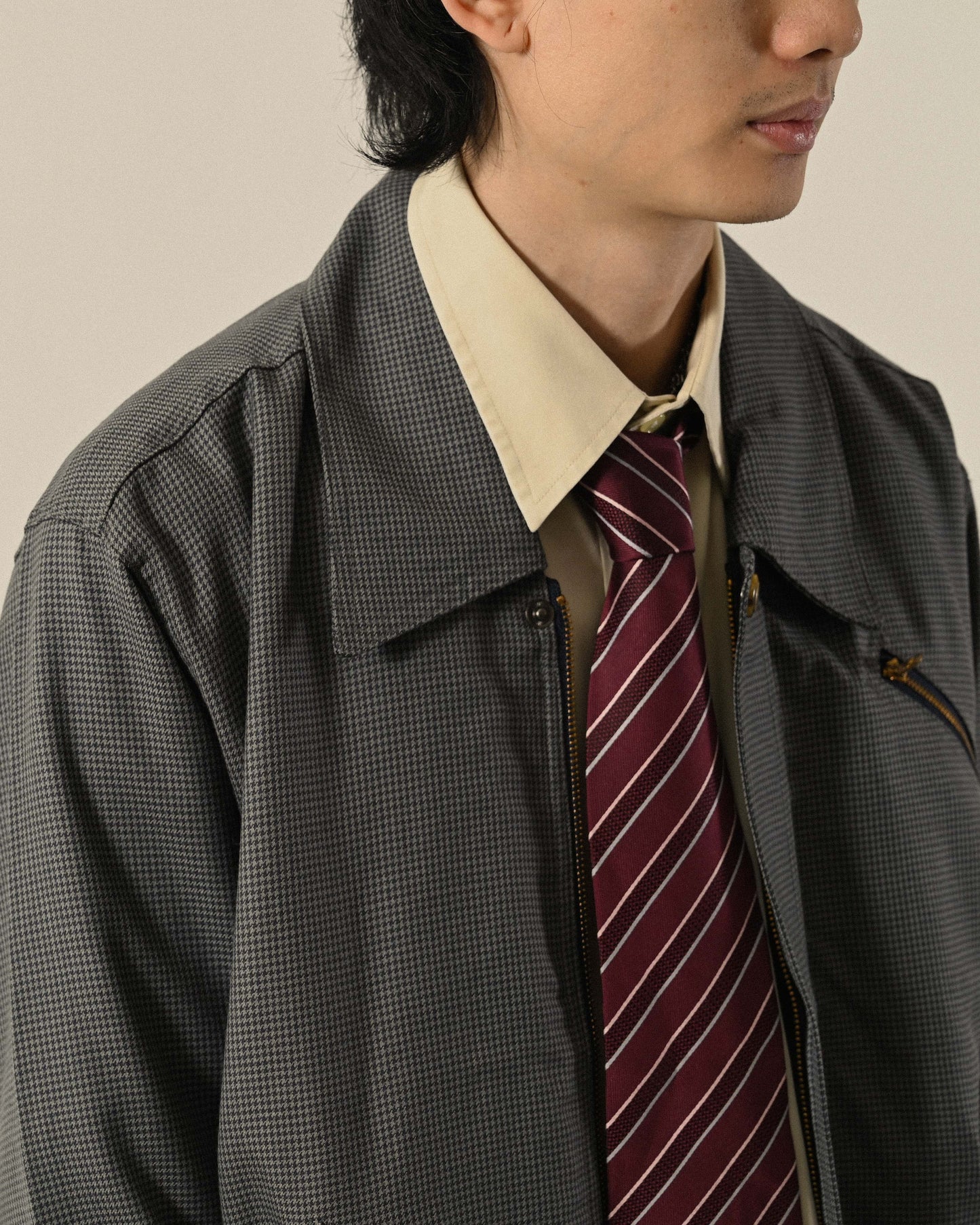 薄毛緹花布勞森古著外套