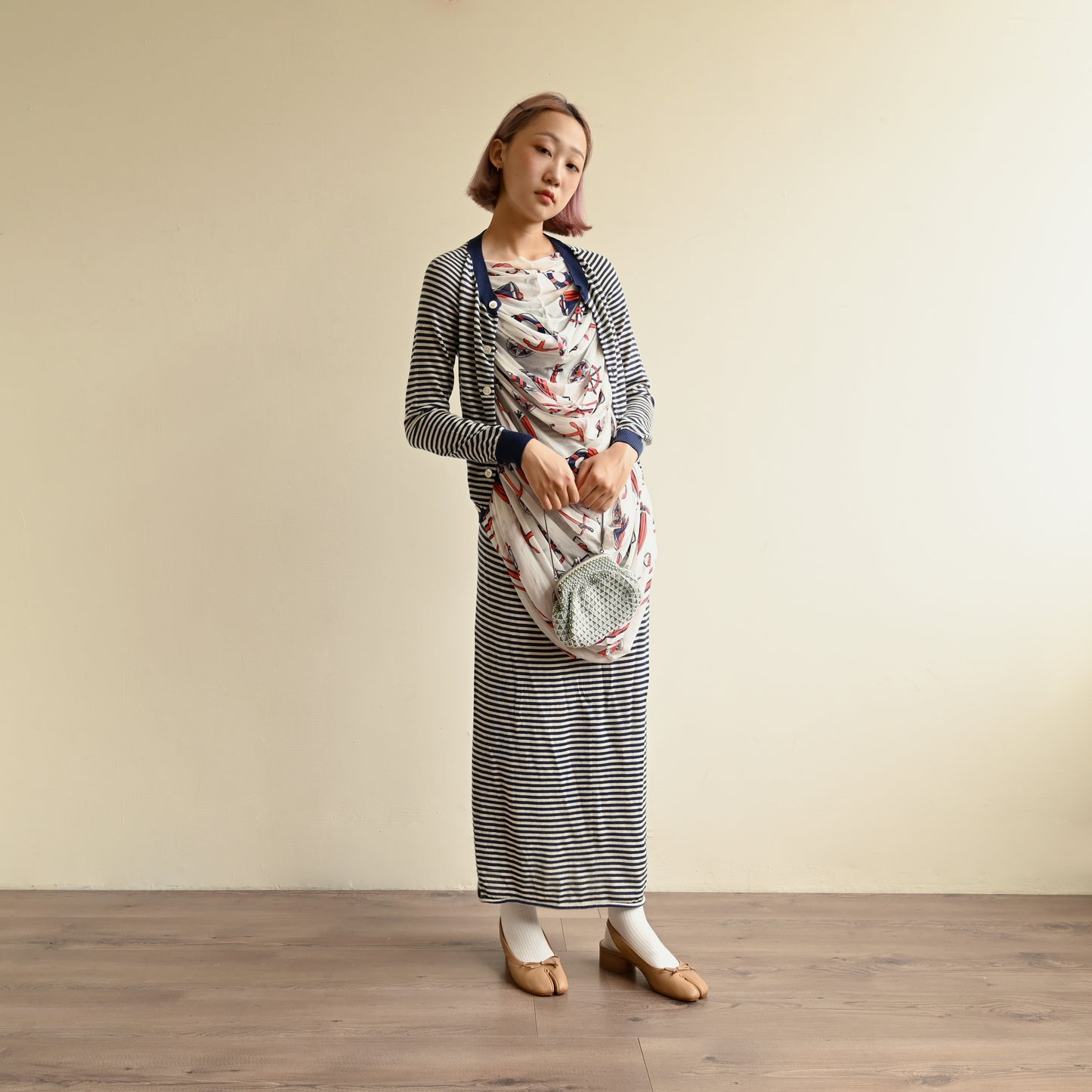 Junya Watanabe假兩件式針織古著洋裝
